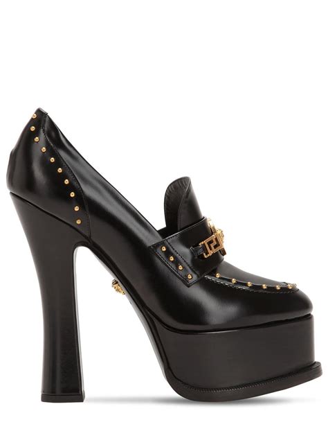 versace loafers platform|Versace platform heels sale.